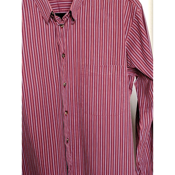 Paul Fredrick Shirt Long Sleeve Button Up Collared - Picture 3 of 8
